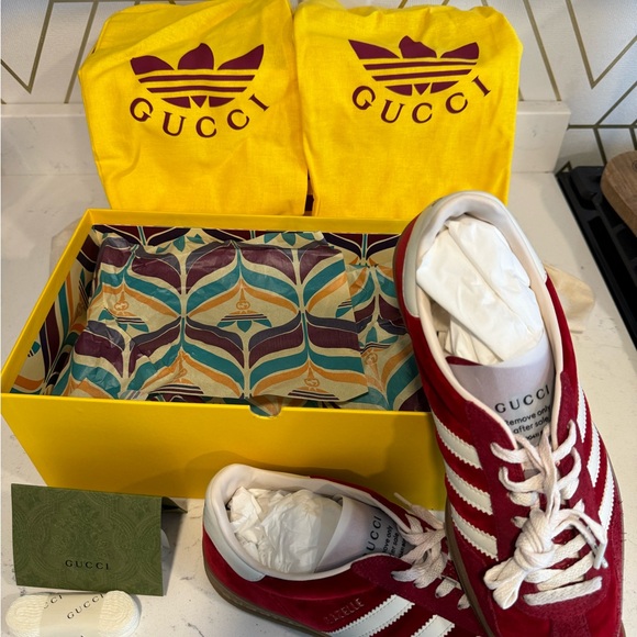 Adidas x Gucci Gazelle Red - Picture 6 of 8